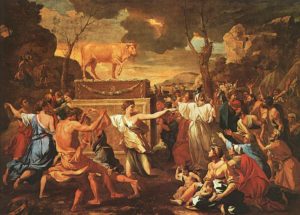 Nicolas Poussin The Adoration of the Golden Calf 1634